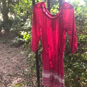 H&M paisley print pink dress